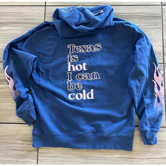 Kacey Musgraves Hoodie Blue Women Sz Med Texas Is Hot I Can Be Cold Country Tour - Picture 3 of 8
